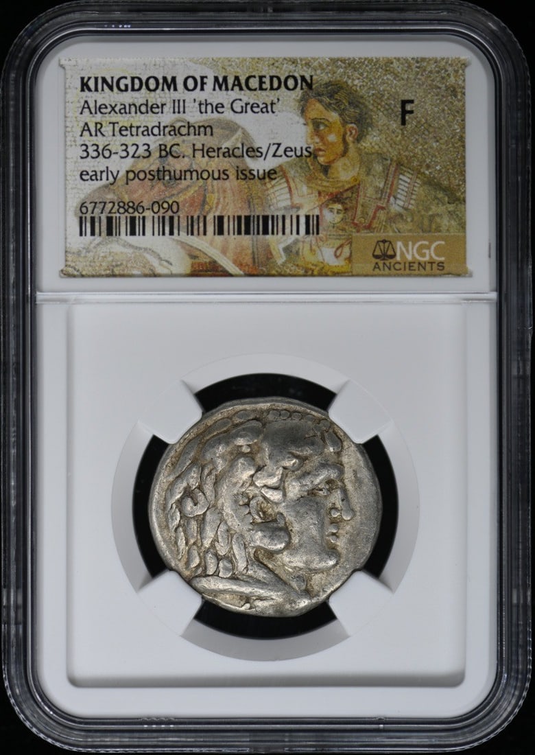 F12 Alexander III 'the Great' KINGDOM OF MACEDON AR Tetradrachm NGC: F12 Alexander III 'the Great' KINGDOM OF MACEDON AR Tetradrachm NGC This listing features F12 Alexander III 'the Great' KINGDOM OF MACEDON AR Tetradrachm NGC. Item specifics are provided below. Item