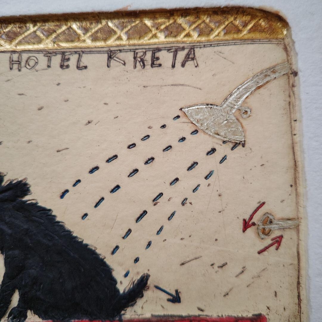 50 Raymond Emile Waydelich "HOTEL KRETA" print edition autographed 14/ - 8