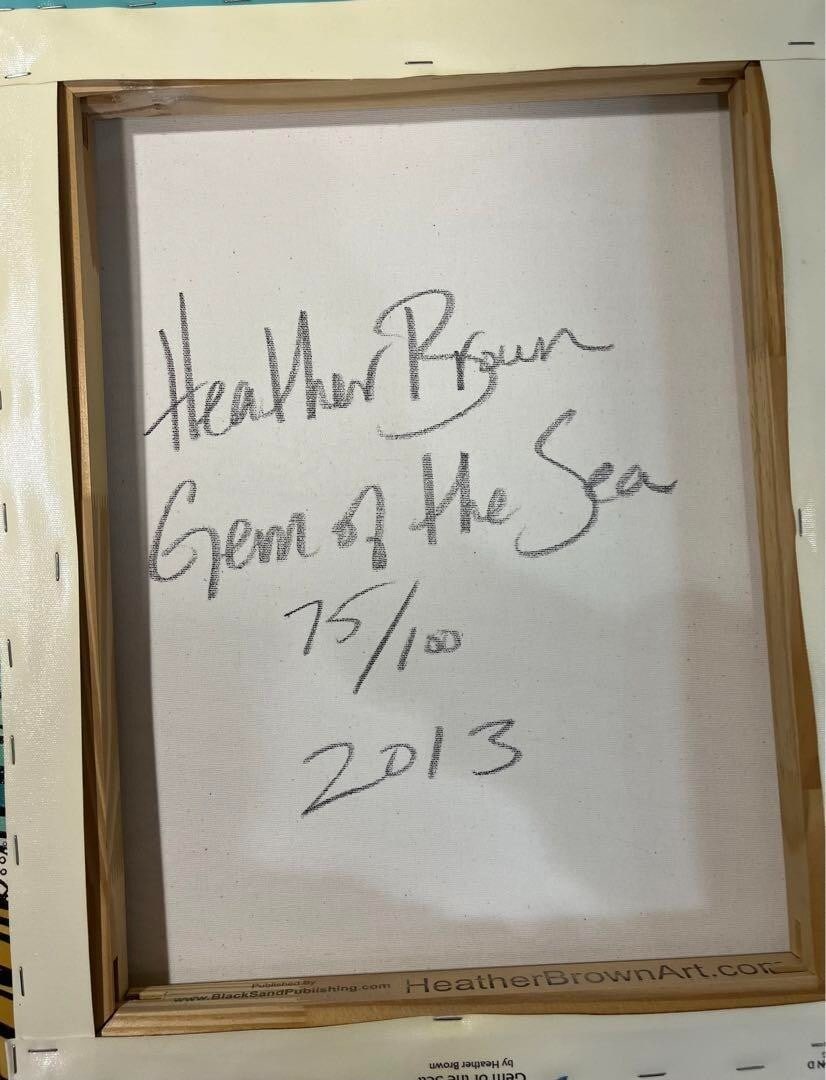inch Heather Brown Giclee "Gem of the sea" 75/ 100 Certificate included 16x20 - 4