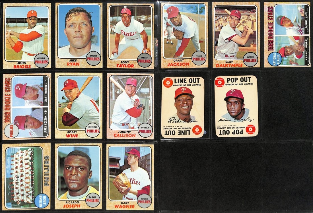 189416 1968 TOPPS Baseball Philadelphia Phillies Team Set 30 Cards Richie Allen - 3