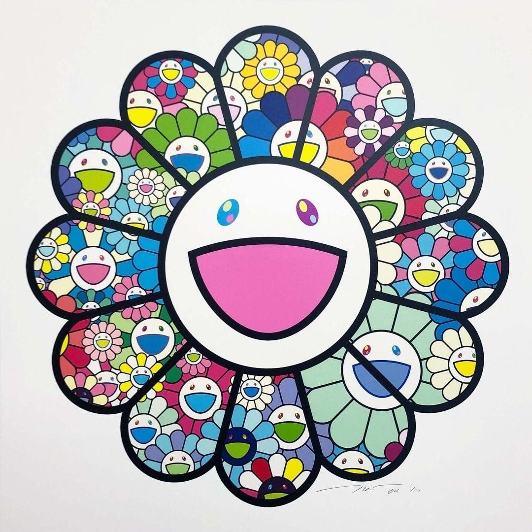 ED100 Takashi Murakami Entrance Ceremony Silkscreen Edition Autographed (1 of 3)