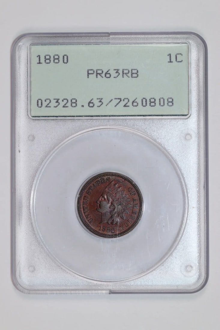 OGH 1880 PROOF INDIAN HEAD CENT PCGS PR63 RB RATTLER: OGH 1880 PROOF INDIAN HEAD CENT PCGS PR63 RB RATTLER This listing features OGH 1880 PROOF INDIAN HEAD CENT PCGS PR63 RB RATTLER. Item specifics are provided below. Item Specifics: Certification: