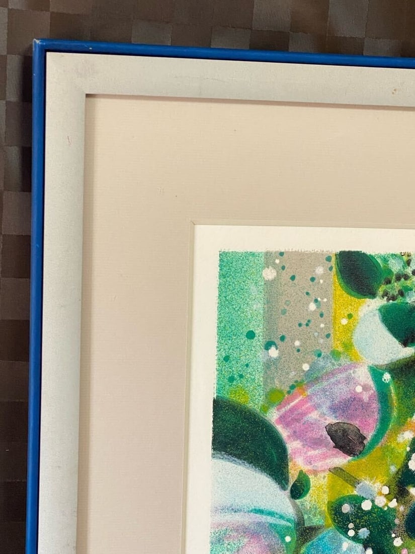 Framed Camille Hilaire Original Lithograph Still Life with Flowers Hand-Signed - 5