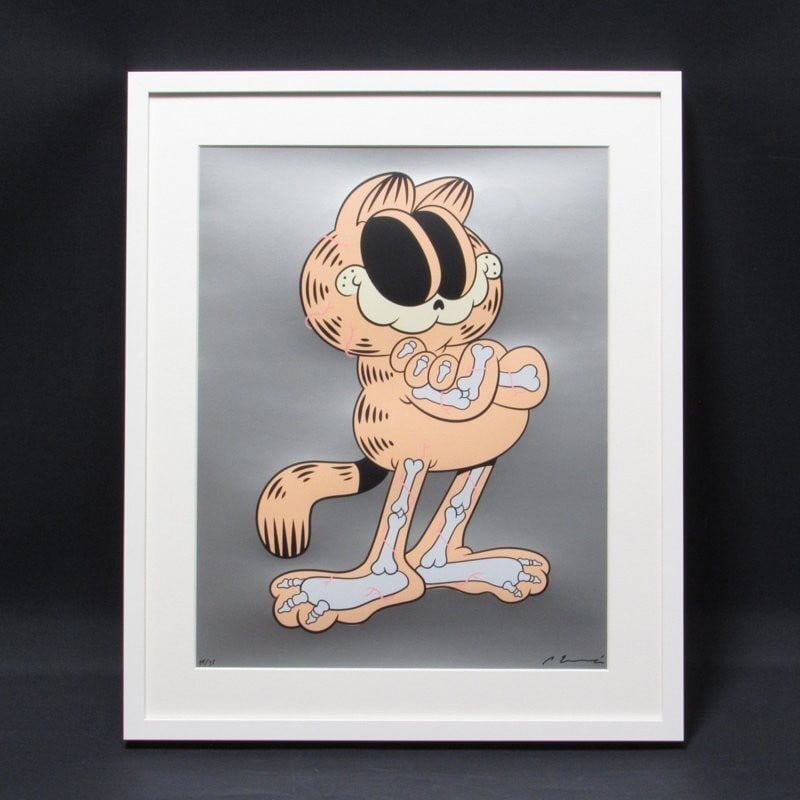 autographed - Cote Escriba print "Gartfield" Garfield - limited to 35 copies - 2