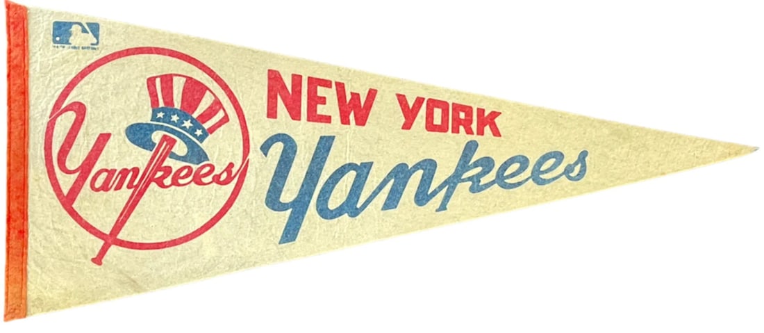 Banner Vintage New York Yankess White Pennant (1 of 1)