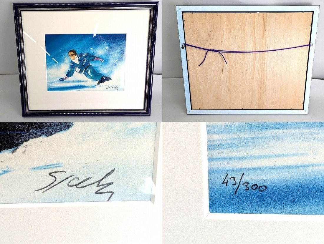 2 Duplicates)/ Sports - Victor Spahn Hand Signed Lithograph Set of 7 (5 Designs - 8