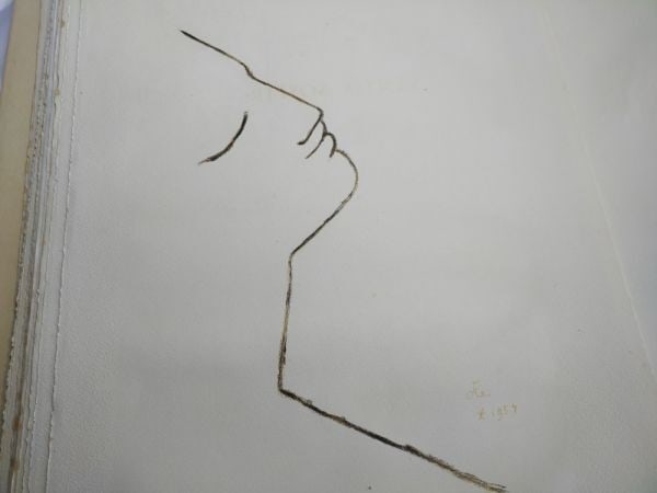 Lithographs Jean Cocteau Sous le manteau de feu 1955 Limited Book 12 Original - 7