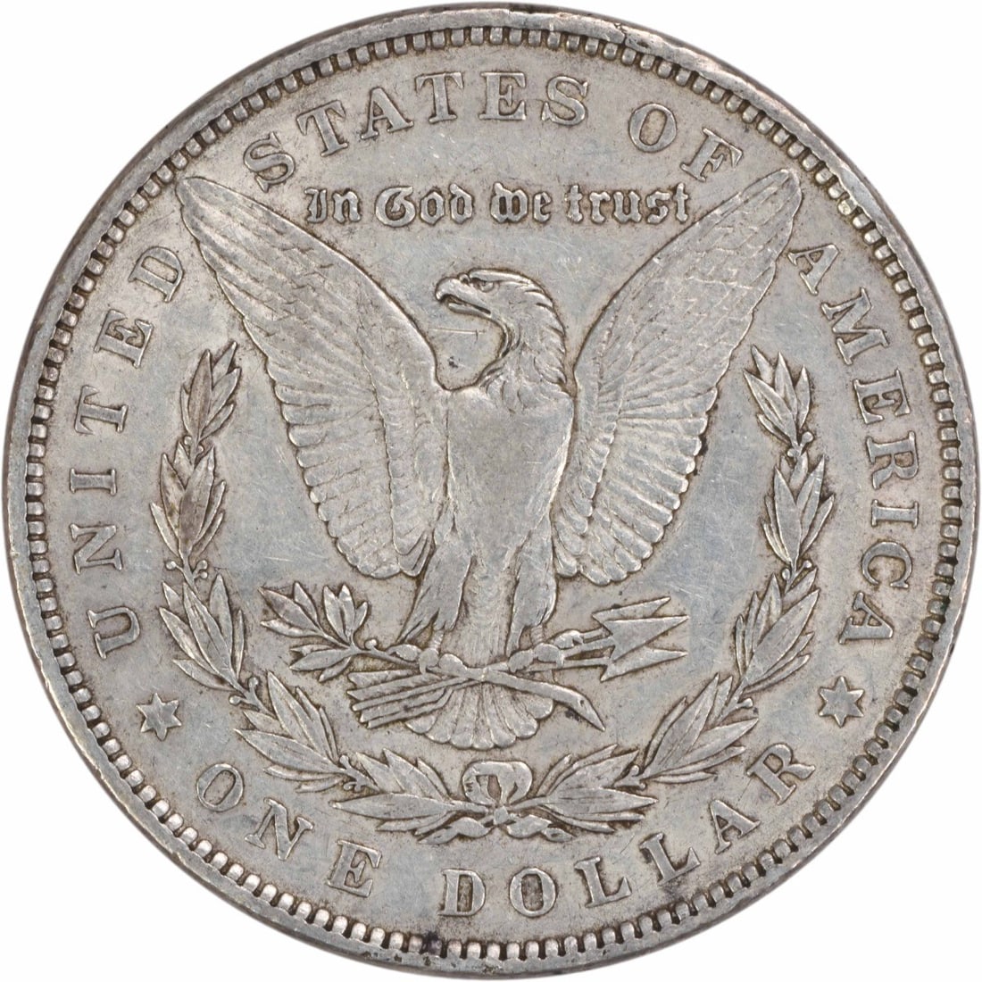 Uncertified 1892 Morgan Silver Dollar EF - 2