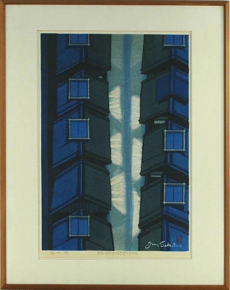 framed - Sekino Junichiro "Pontocho" Woodblock print - autographed: framed - Sekino Junichiro "Pontocho" Woodblock print - autographed This listing features framed - Sekino Junichiro "Pontocho" Woodblock print - autographed. Item specifics are provided below. Item