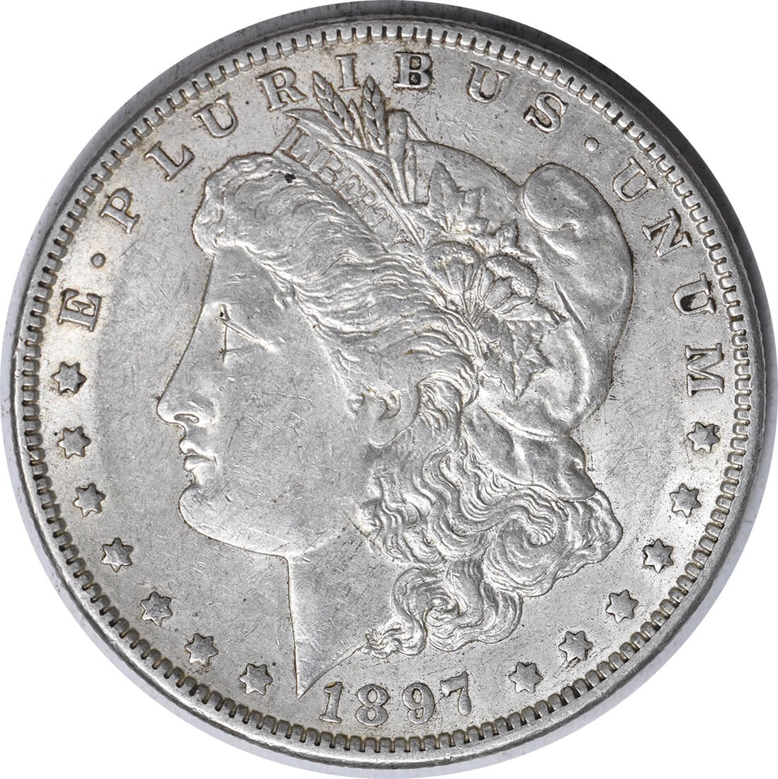 Uncertified 1897-O Morgan Silver Dollar AU: Uncertified 1897-O Morgan Silver Dollar AU This listing features Uncertified 1897-O Morgan Silver Dollar AU. Item specifics are provided below. Item Specifics: Country Of Origin: United States