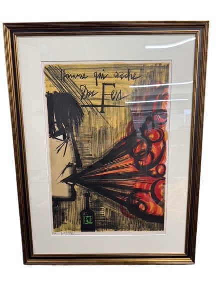 Edition Bernard Buffet "Fire Breather" Lithograph Edition Autographed Framed EA: Edition Bernard Buffet "Fire Breather" Lithograph Edition Autographed Framed EA This listing features Edition Bernard Buffet "Fire Breather" Lithograph Edition Autographed Framed EA. Item specifics ar
