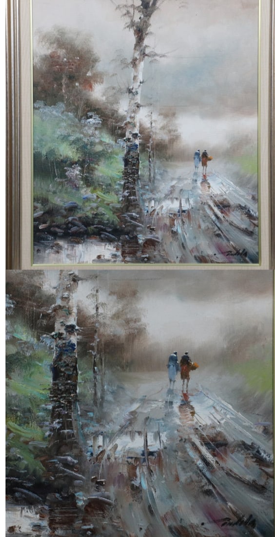 Art Alfredo Candela Original Oil Painting Signed F10 Landscape Road Spain - 4