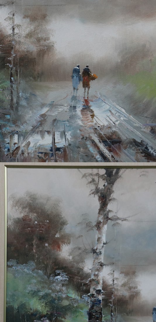 Art Alfredo Candela Original Oil Painting Signed F10 Landscape Road Spain - 5