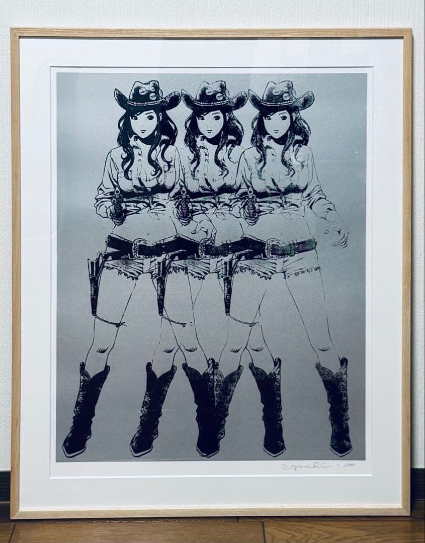 Edition Hisashi Eguchi Giclee Print "Cowgirls" Signed Framed: Edition Hisashi Eguchi Giclee Print "Cowgirls" Signed Framed This listing features Edition Hisashi Eguchi Giclee Print "Cowgirls" Signed Framed. Item specifics are provided below. Item Specifics: