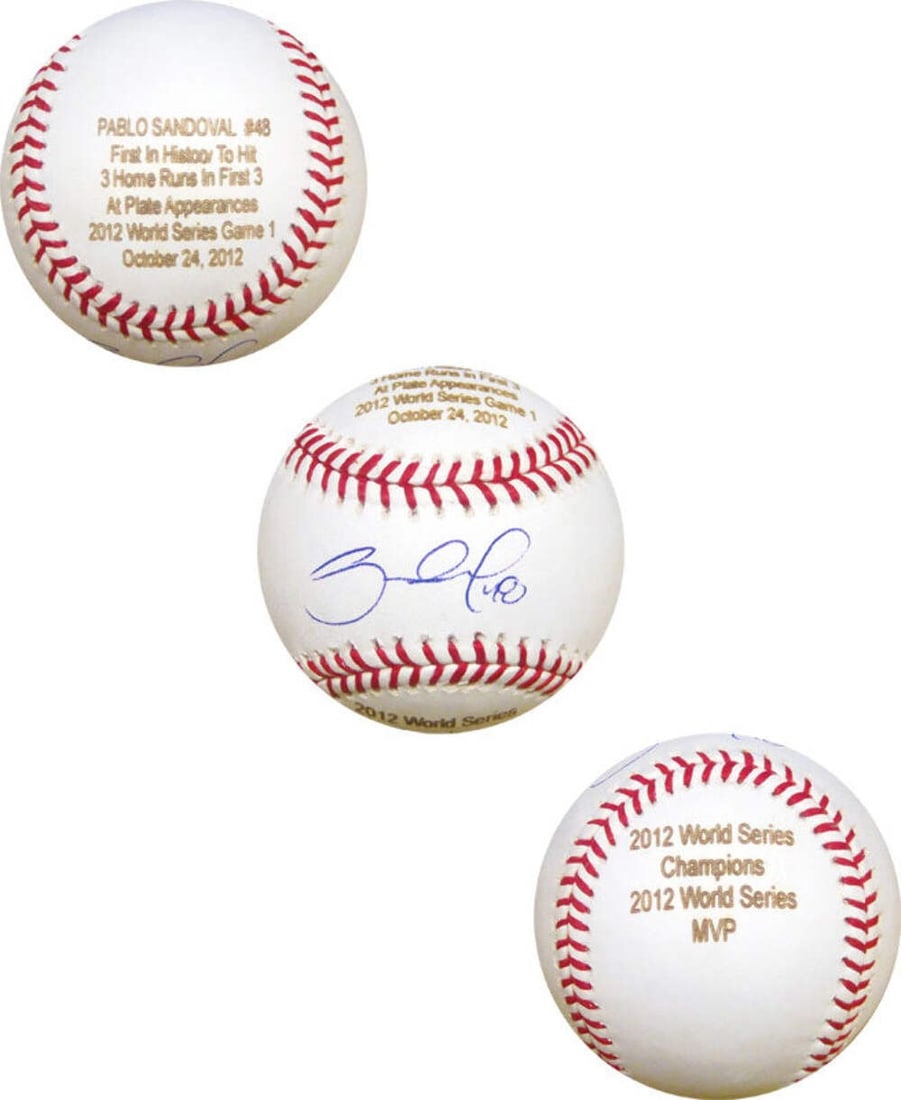 Baseball Pablo Sandoval Autographed Laser Engraved: Baseball Pablo Sandoval Autographed Laser Engraved This listing features Baseball Pablo Sandoval Autographed Laser Engraved. Item specifics are provided below. Item Specifics: ? This is a Pablo Sandov