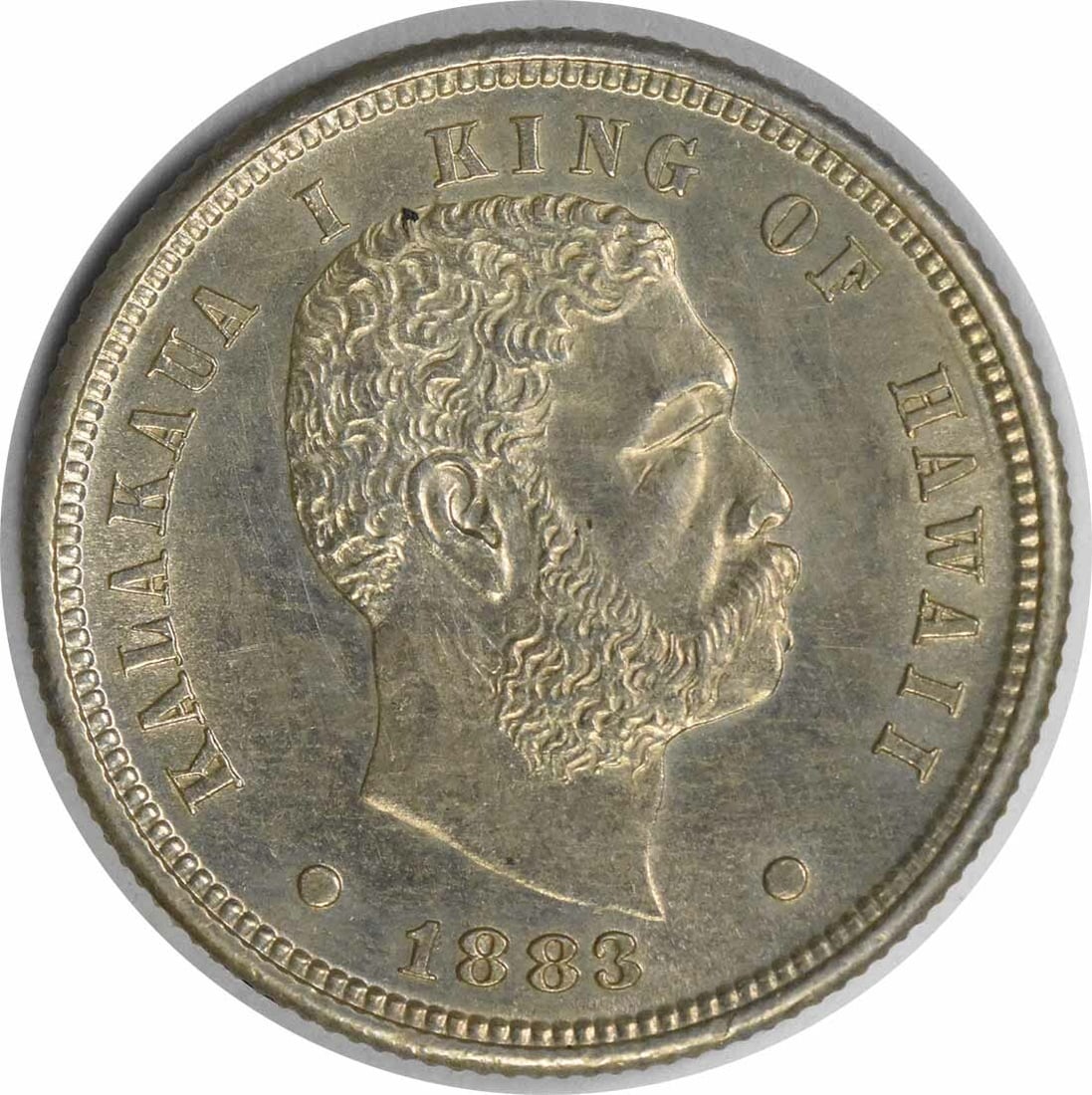 Uncertified 1883 Hawaiian Dime Choice BU (1 of 2)
