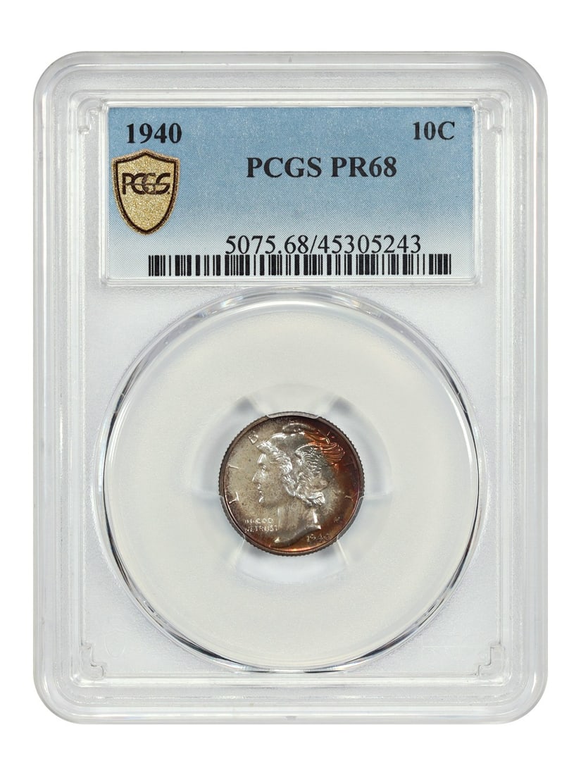 Mercury Dime - 1940 10C PCGS PR68 (1 of 6)