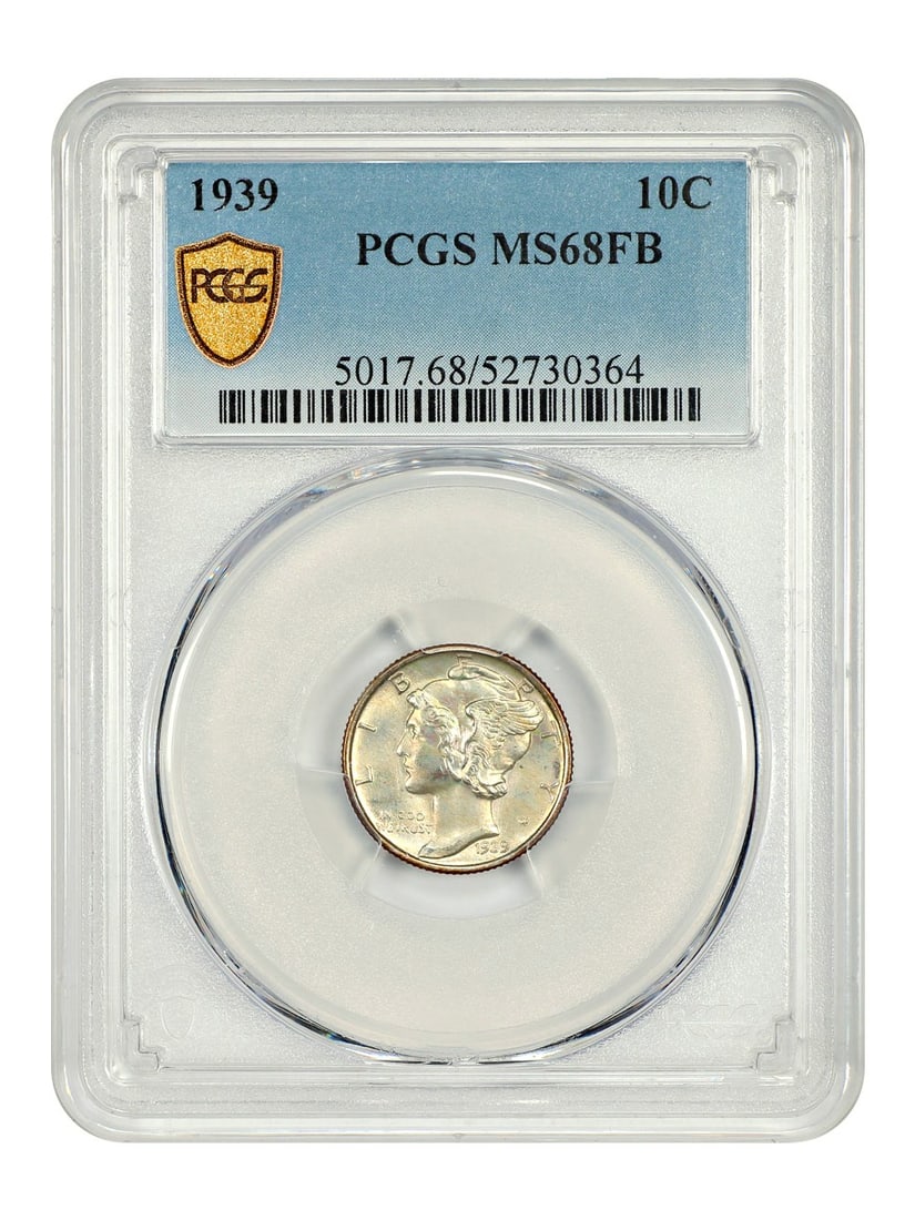 Mercury Dime - 1939 10C PCGS MS68FB (1 of 4)