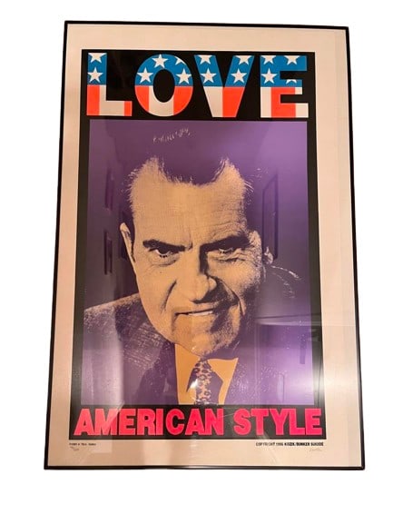 Autographed Frank Kozik Silkscreen Poster LOVE AMERICAN STYLE Edition (1 of 4)