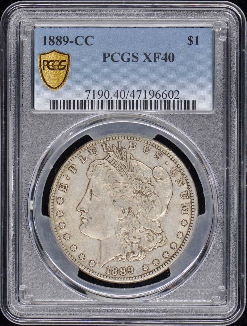 XF40 1889-CC $1 Morgan Dollar PCGS (1 of 1)