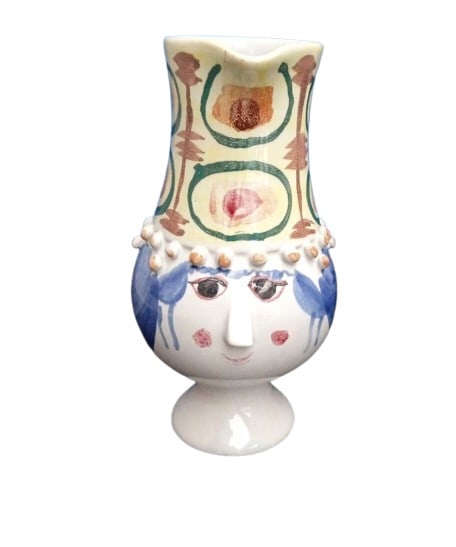 made by Wiinblad's studio "Blue House" - Bjorn Wiinblad Flower Vase - 1996 (1 of 8)