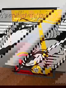 Poster Vintage Roy Lichtenstein-Aspen Winter Jazz Festival-1967-Pop Art: Poster Vintage Roy Lichtenstein-Aspen Winter Jazz Festival-1967-Pop Art This listing features Poster Vintage Roy Lichtenstein-Aspen Winter Jazz Festival-1967-Pop Art. Item specifics are provided below