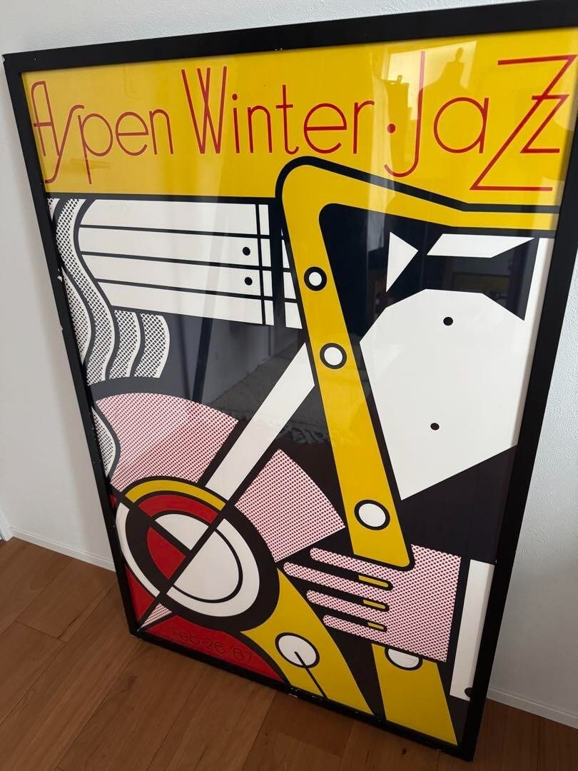 Poster Vintage Roy Lichtenstein-Aspen Winter Jazz Festival-1967-Pop Art - 2