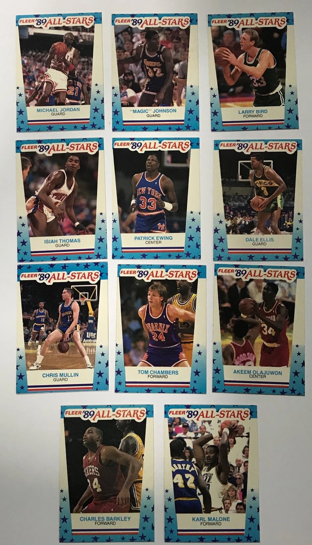 Stickers 1989-90 Fleer Basketball Complete Set with - 2