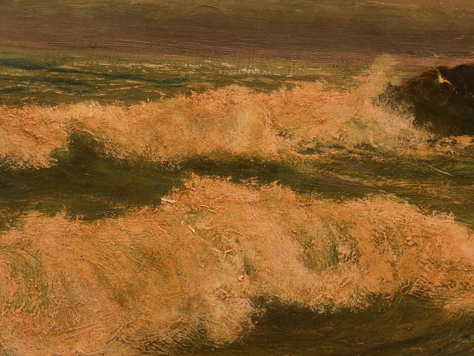 Painter H.L Braunston Original Oil Painting Signed Framed 1957 English - 3