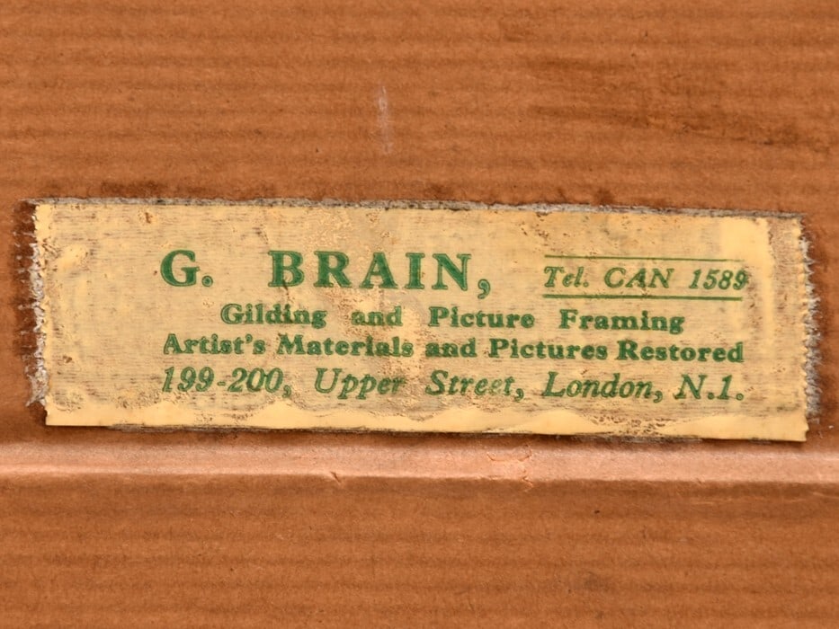 Painter H.L Braunston Original Oil Painting Signed Framed 1957 English - 7