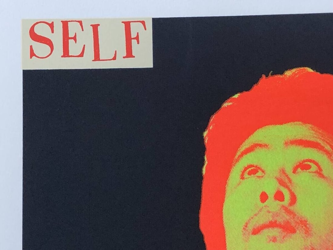 1973 Tadanori Yokoo autographed silkscreen "SELF PORTRAIT" - 8