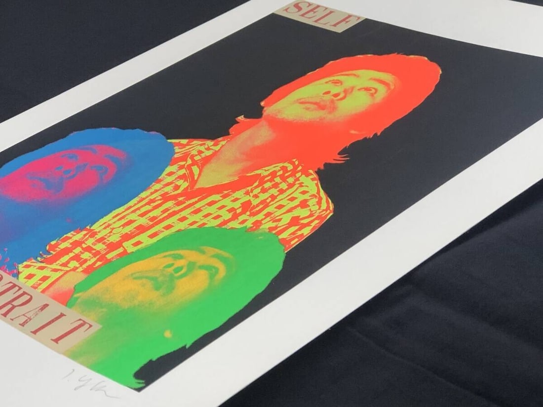 1973 Tadanori Yokoo autographed silkscreen "SELF PORTRAIT" - 9