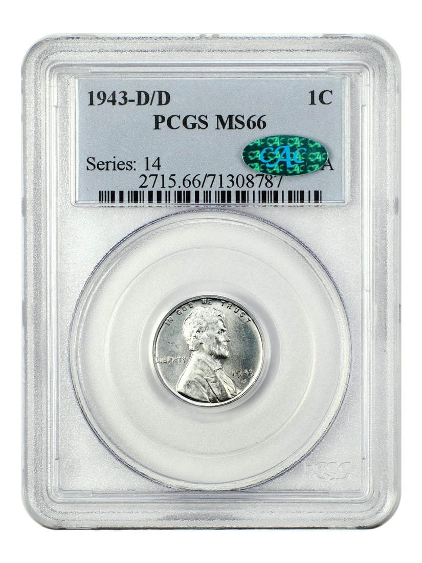 Lincoln Cent (Wheat Reverse) - 1943-D/ D 1C PCGS/ CAC MS66: Lincoln Cent (Wheat Reverse) - 1943-D/ D 1C PCGS/ CAC MS66 This listing features Lincoln Cent (Wheat Reverse) - 1943-D/ D 1C PCGS/ CAC MS66. Item specifics are provided below. Item Specifics: