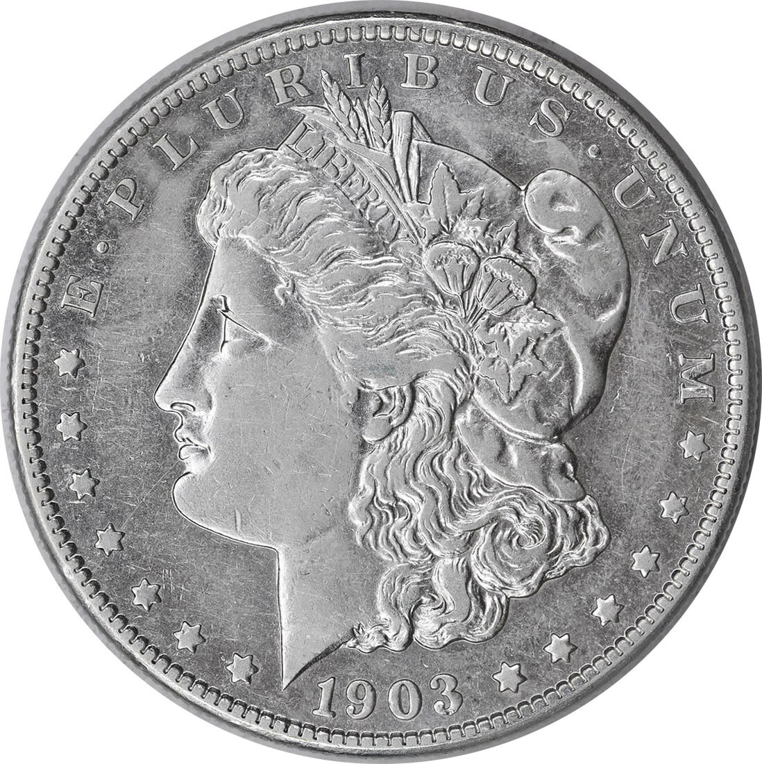 Uncertified 1903-S Morgan Silver Dollar AU (1 of 2)