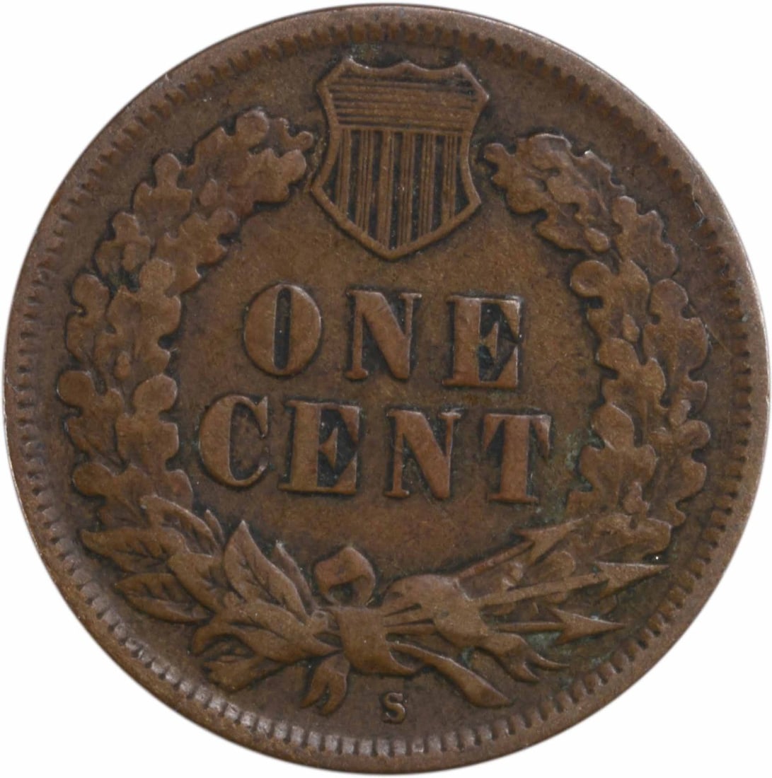 Uncertified 1908-S Indian Cent VF - 2