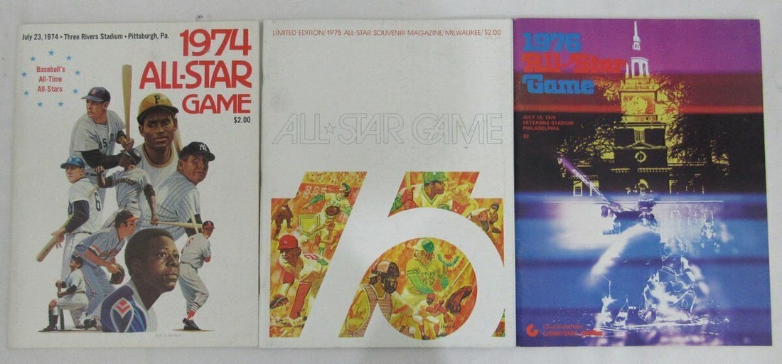 131814 1974-2013 MLB All Star Game Program Run All 40 Programs N/ MT (1 of 5)