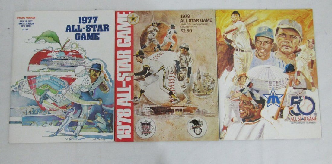 131814 1974-2013 MLB All Star Game Program Run All 40 Programs N/ MT - 2