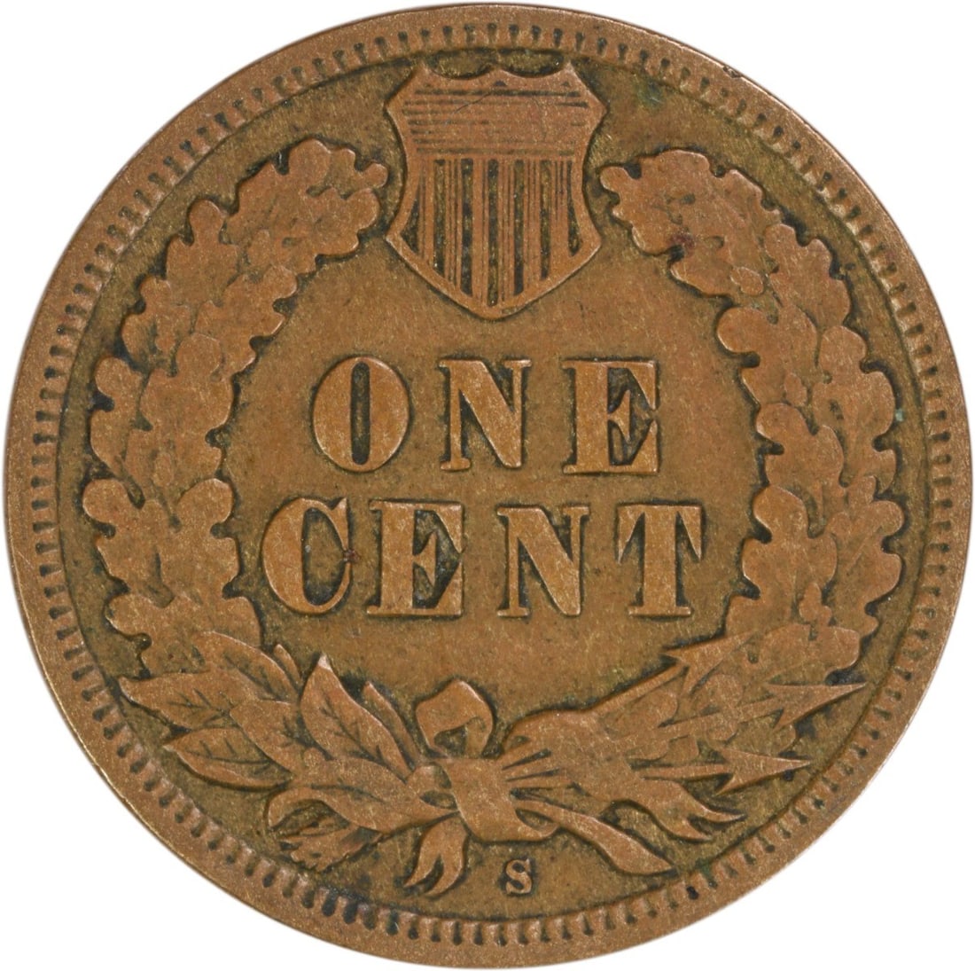 Uncertified 1908-S Indian Cent VG - 2