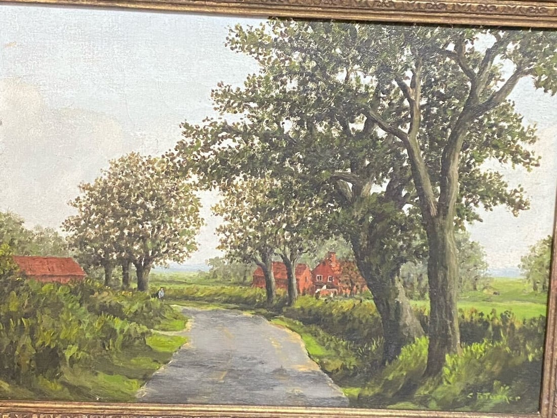 Framed C. B. Turner (British) Original Oil Painting Landscape Signed - 2