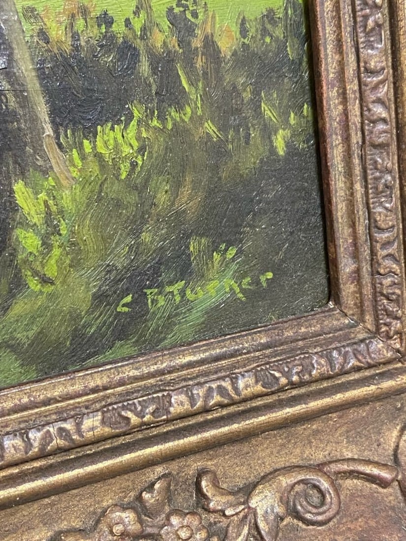 Framed C. B. Turner (British) Original Oil Painting Landscape Signed - 9