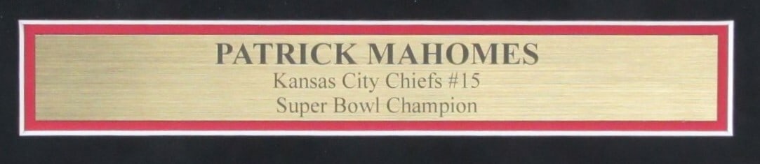 187254 Patrick Mahomes Signed 8x10 Photo Collage KC Chiefs Framed Beckett - 3