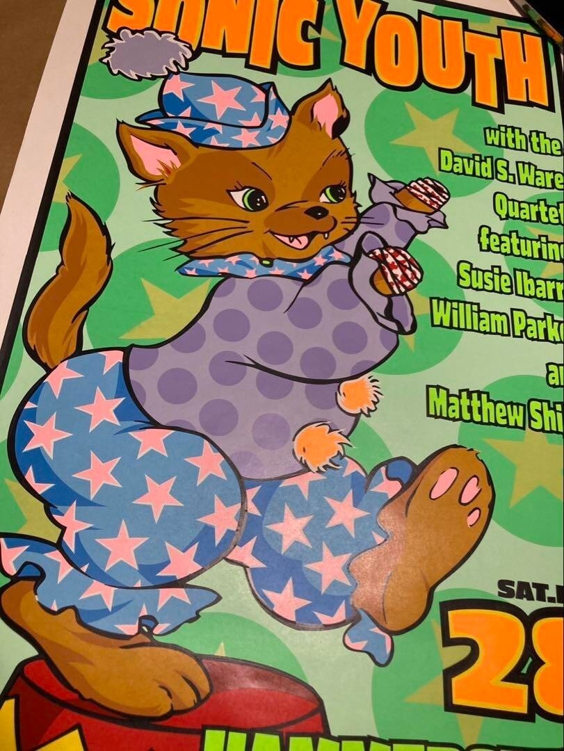 1999 Frank Kozik "Sonic Youth" Silkscreen Poster Edition Autographed - 2