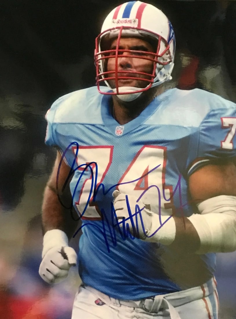 Photo Bruce Matthews Autographed 8x10 Football (1 of 1)