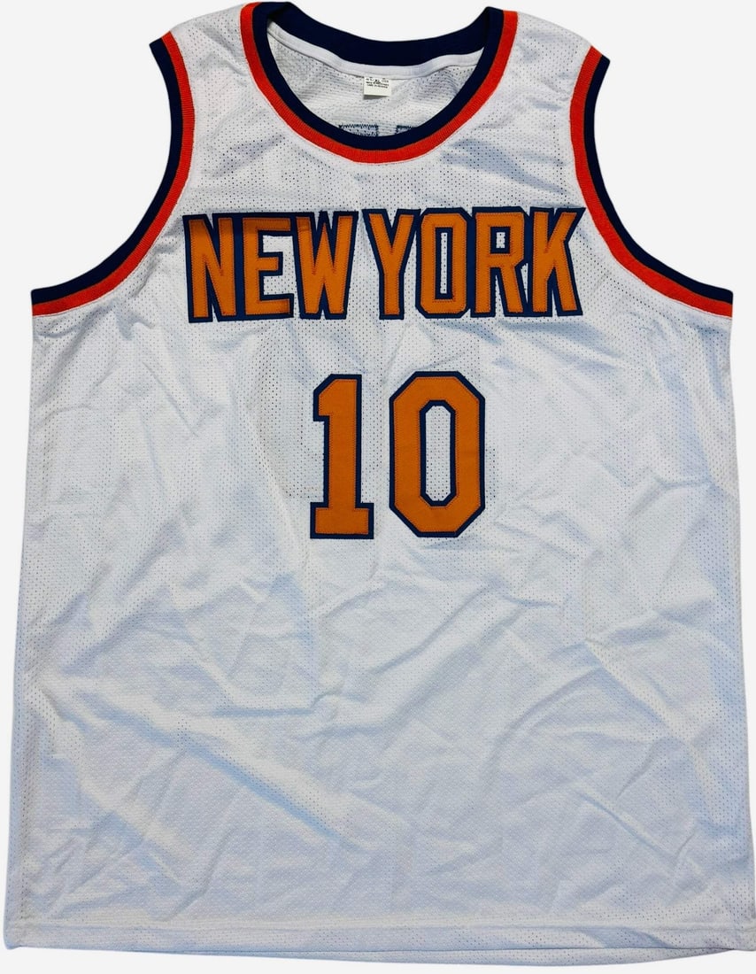 Jersey Walter Frazier Autographed Knicks Custom Basketball - 3