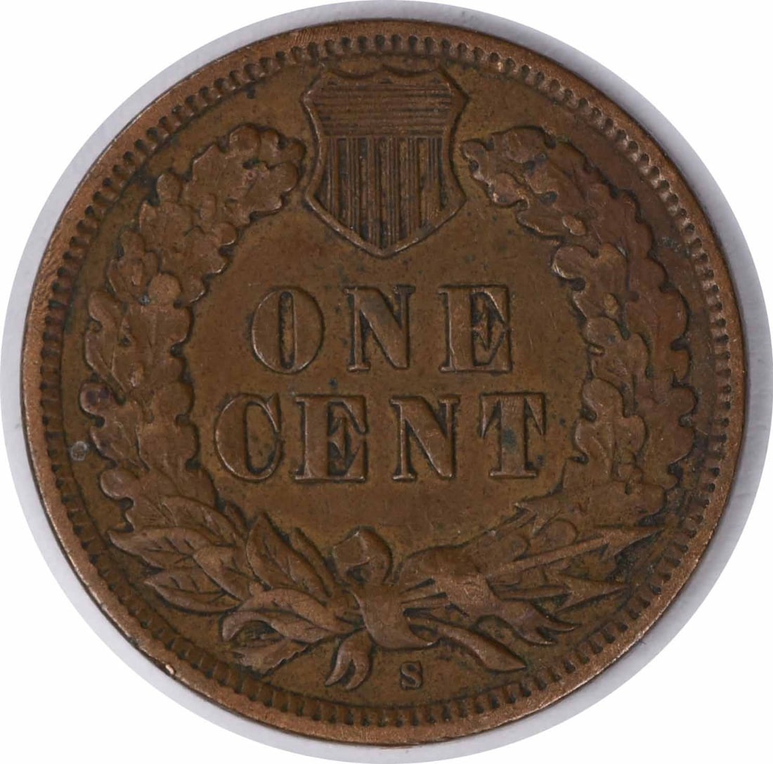 Uncertified 1908-S Indian Cent VF - 2