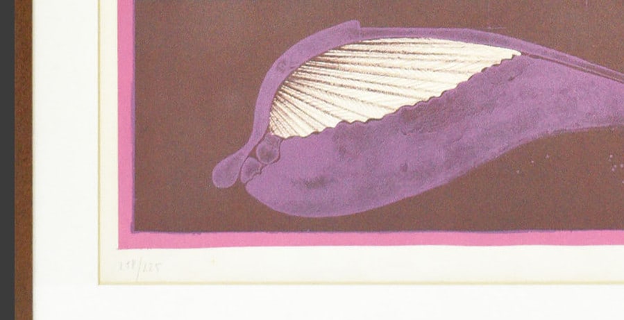 signed - Paul Wunderlich "Fossil" lithograph Limited to 225 - 2