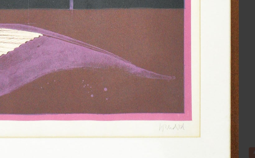 signed - Paul Wunderlich "Fossil" lithograph Limited to 225 - 3