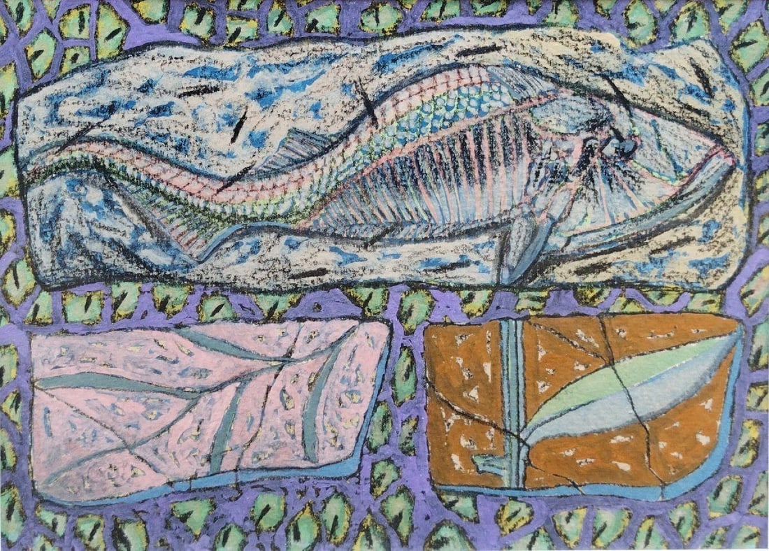 Tokio Graham Snow Small Study 1990 Gouache & Conte on Paper Galleria Grafica - 2