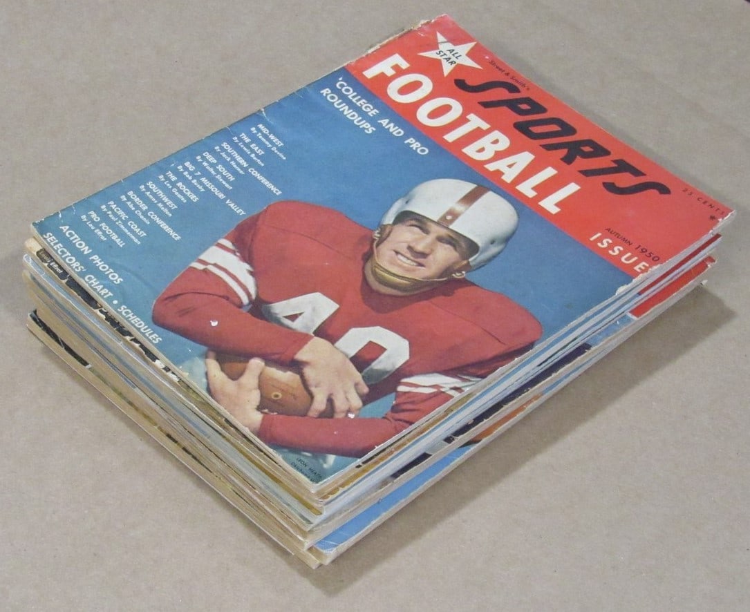 197433 1950-1959 Street & Smith Football Yearbook Lot of 10 - 2