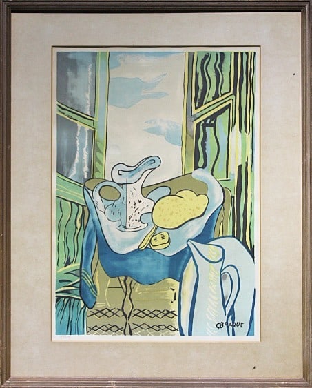 Framed Georges Braque Table de Toilette Lithograph Cubism Signed Plate: Framed Georges Braque Table de Toilette Lithograph Cubism Signed Plate This listing features Framed Georges Braque Table de Toilette Lithograph Cubism Signed Plate. Item specifics are provided below.